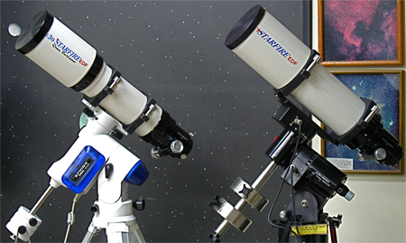 Astro-Physics 130 f6 EDF and 130 f6.3 EDF Telescopes at Company Seven (98,733 bytes)