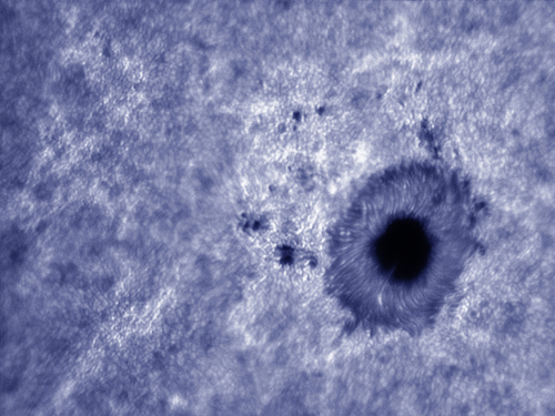 Sunspot taken with BPU2 (Venus) Filter