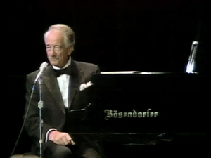 Victor Borge performing his one man show