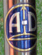 Austro-Daimler head badge of my Vent Noir II