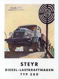 Steyr 380 Diesel-Lastkraftwagen advertisement (11,911 bytes)