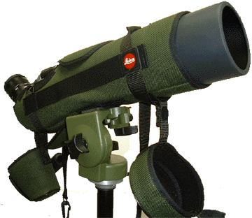 Leica Angled APO-TELEVID 77 Telescope in optional Field Case - ready for use (49120 bytes)