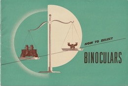 SARD How To Select Binoculars brochure cover page, of 1947