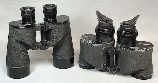 Company Seven - US Navy standard 7x 50 Mark I Mod 2 alongside Mark 43 binocular (99,433 bytes)