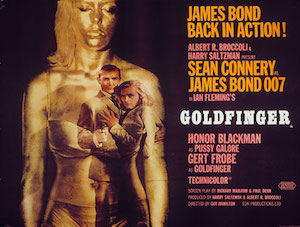 Goldfinger 1964 movie poster (28,642 bytes)