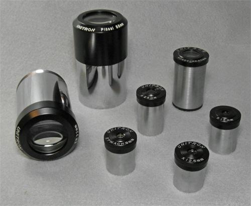 Unitron eyepieces including those provided with our Model 114 telescope