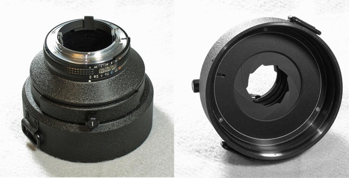 Nikon 300mm f/2.0 EDIF rear housing diaphragm and drop-in filter holder (92,442 bytes)