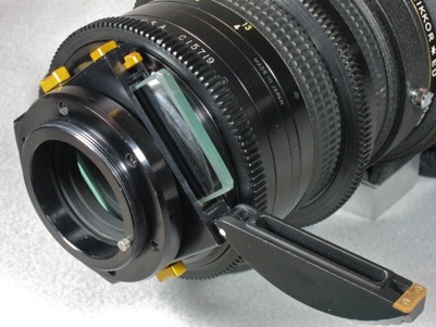 Century modified Nikkor 300 f/2 lens filter holder (48,183 bytes)