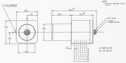 Questar Step Zoom 180 Telescope Drawing