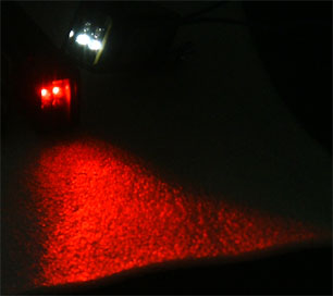 Two Rigel Skylites, showing one pair of LED's set to Red light with the other to White light (12,494 bytes)