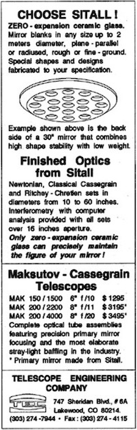TEC early advertisement for Sitall, 1-6th page in Jan 1995 in S&T (76,977 bytes)